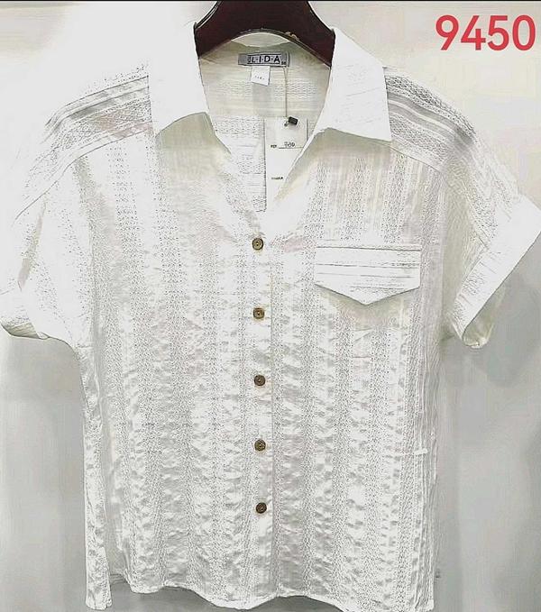 Рубашка LIDA (52-62) 9450 white (лето)