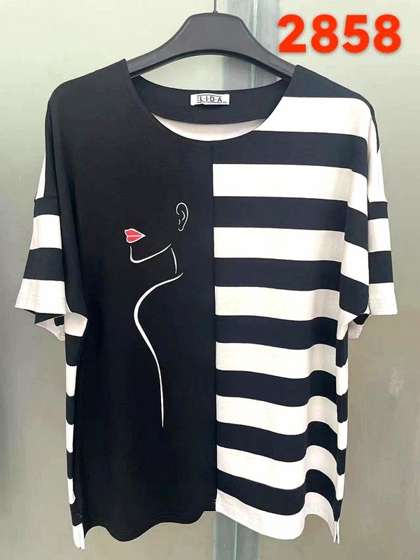 Футболка LIDA (50-60) 2858 black (лето)