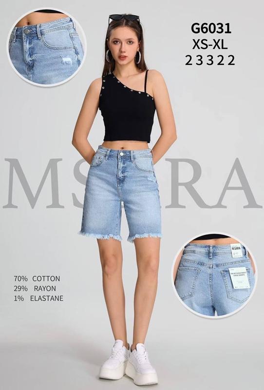 Шорты Miss Kurry (XS-L) G6031 l.blue (лето)