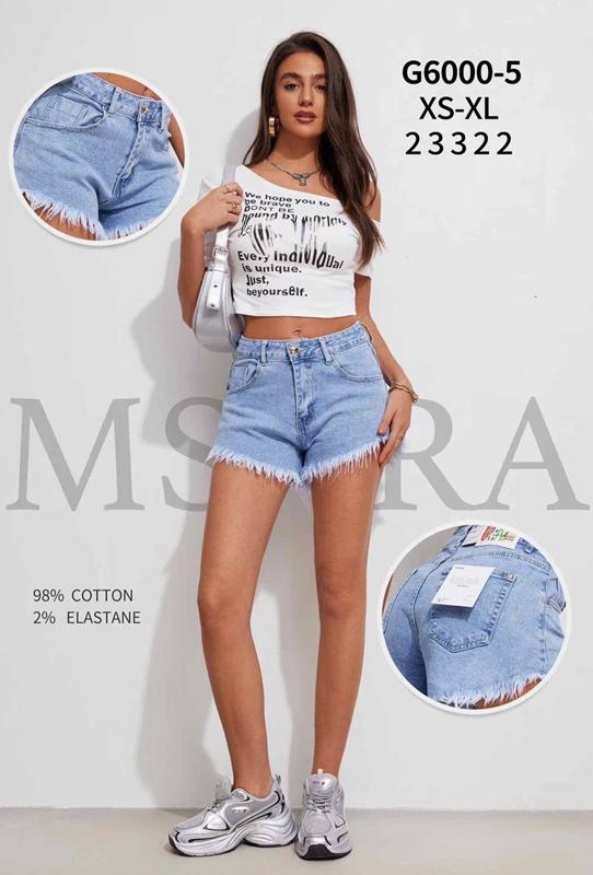 Шорты Miss Kurry (XS-L) G6000-5 l.blue (лето)