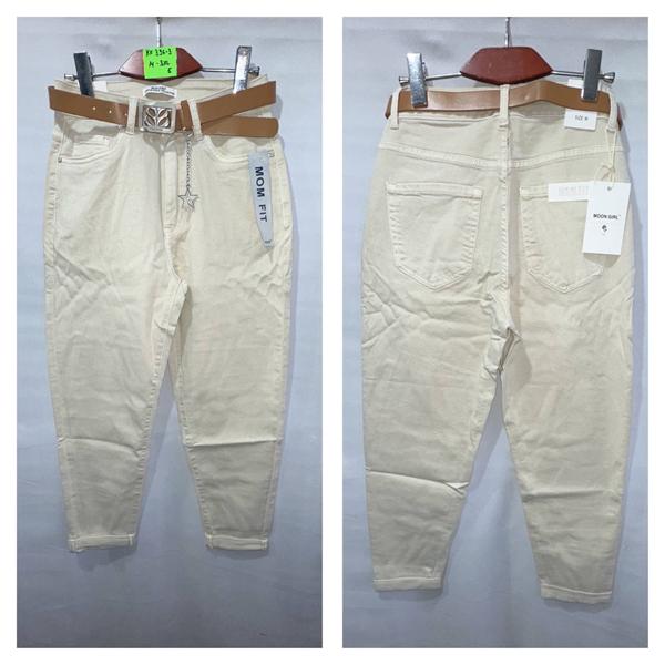 Джинсы Miss Kurry (M-3XL) KF369-3 beige (деми)