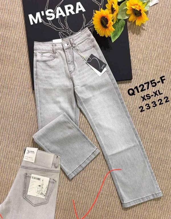 Джинсы Miss Kurry (XS-XL) Q1275F grey (деми)