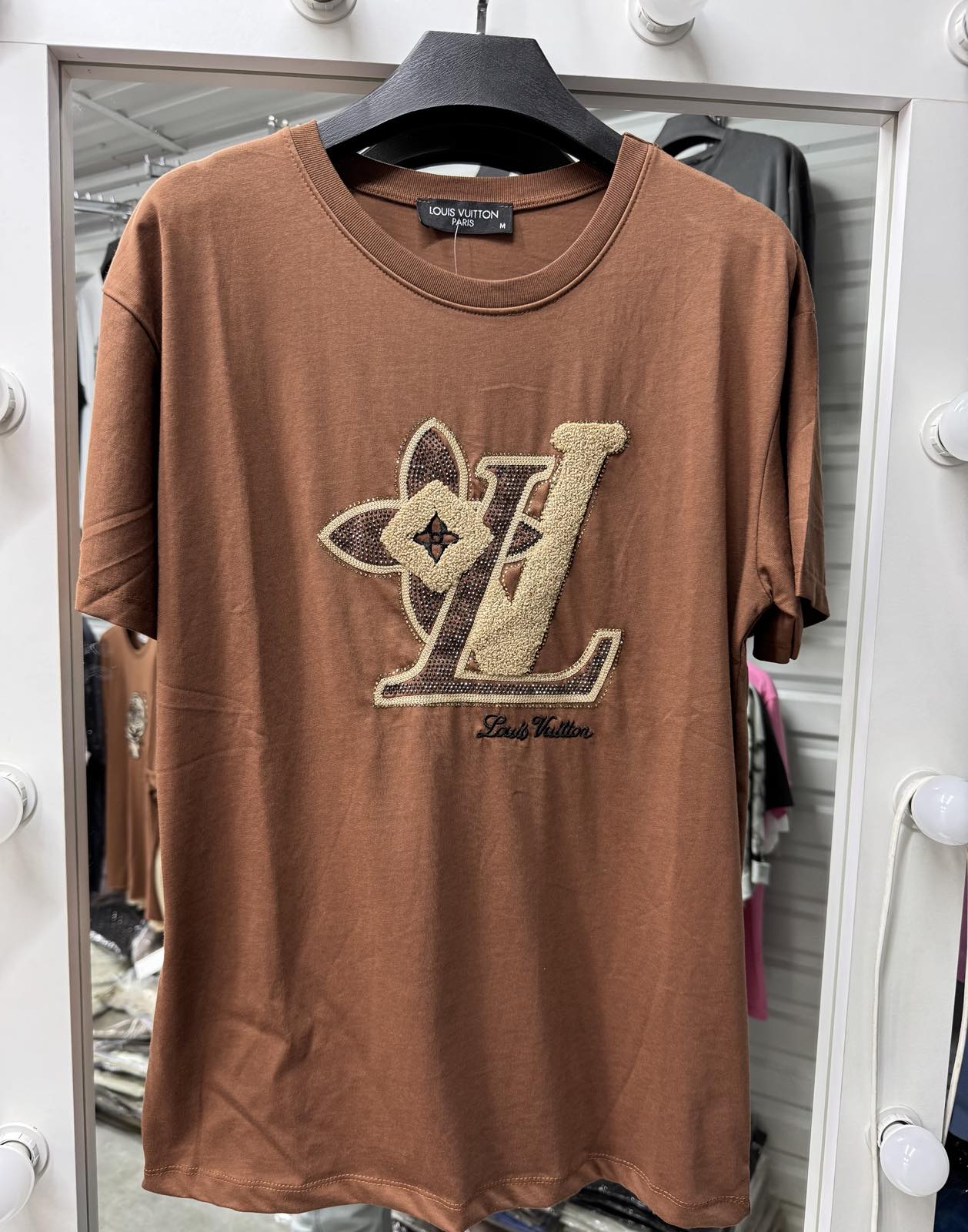 Футболка Karon (S-L) 4541 brown (лето)