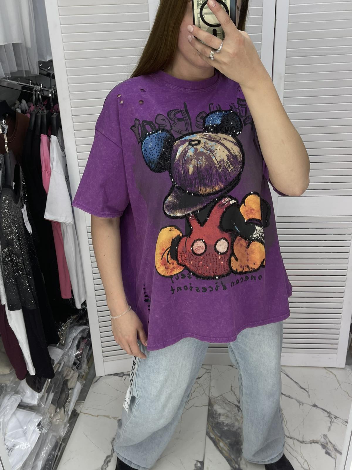 Футболка Karon (one size) 6076 purple (лето)