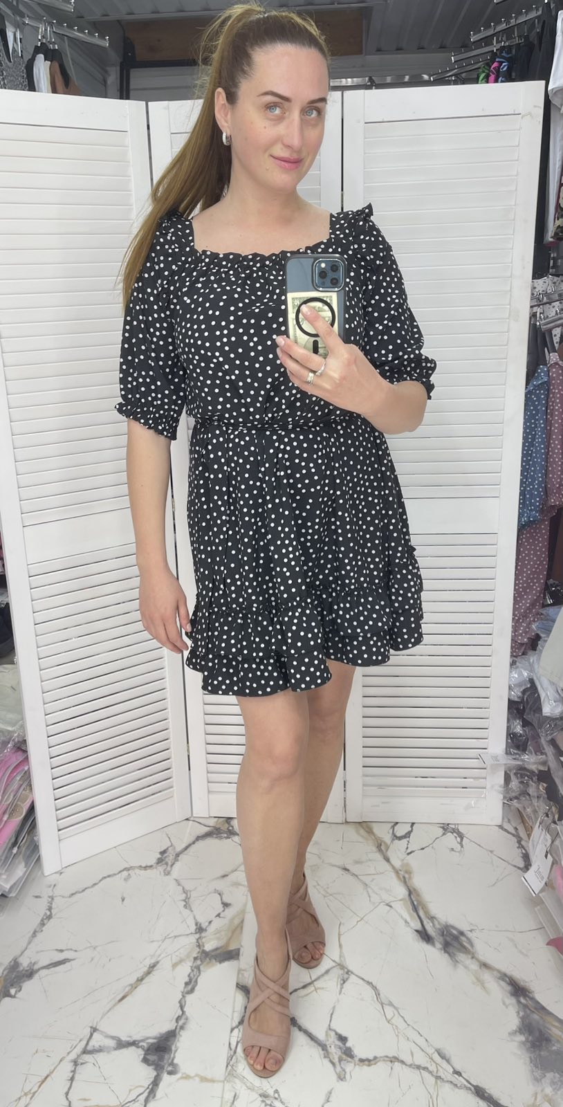 Платье Karon (S-XL) 675 black (лето)