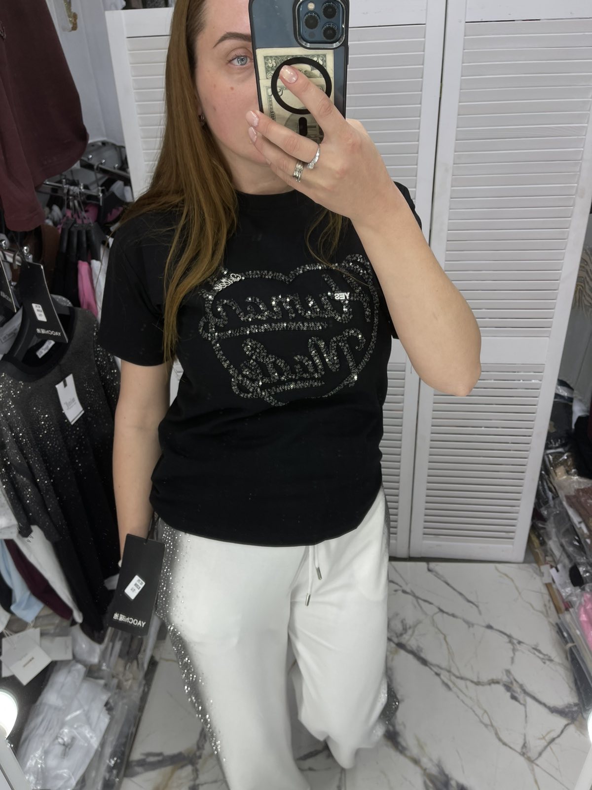 Футболка Karon (one size) 8206 black (лето)