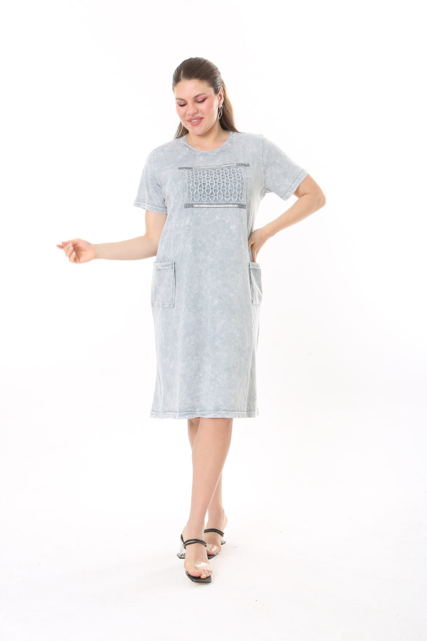 Платье Alberk (56-62) 4083 l.grey (лето)