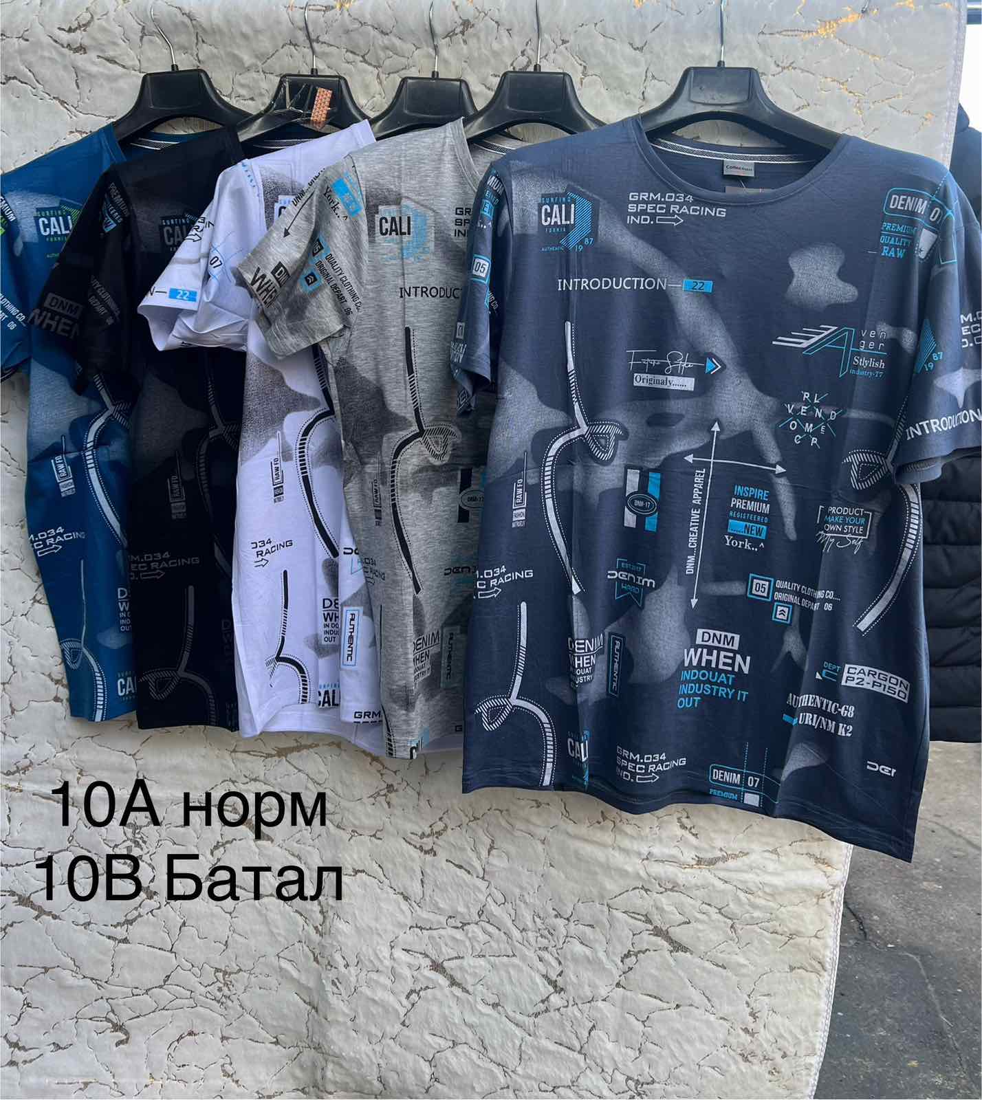 Футболка Hoan (5XL-8XL) 10B mix (лето)