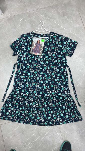 Платье Brilliant (58-66) 534-1 navy-green (лето)