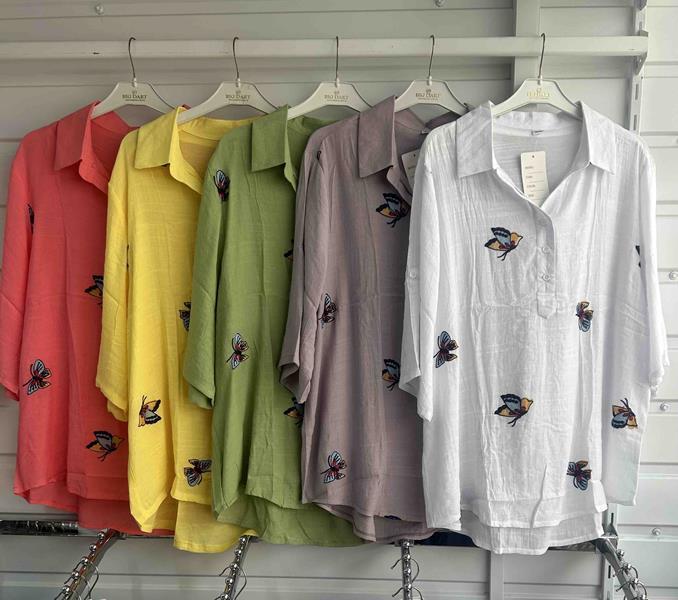 Рубашка P.HEY (3XL-6XL) 101 yellow (лето)