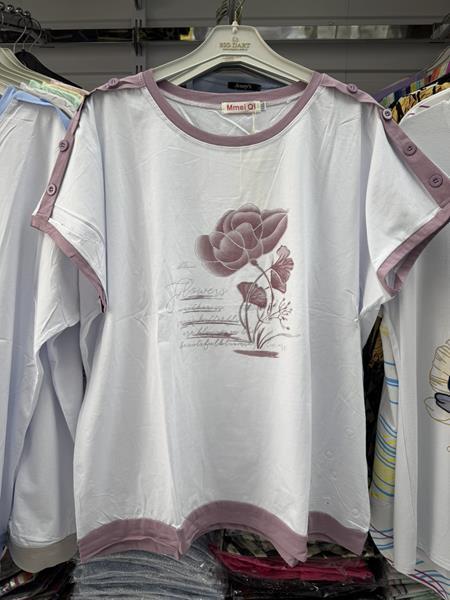 Футболка P.HEY (XL-4XL) 1505 white-powder (лето)