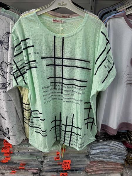 Футболка P.HEY (2XL-5XL) 8561 mint (лето)