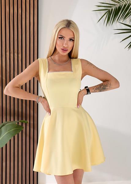 Платье EVA (42-48) 259 yellow (лето)