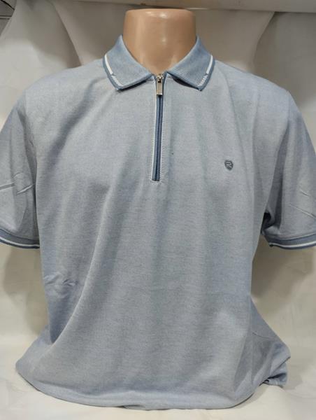 Футболка Panda (L-3XL) 1929 l.blue (лето)