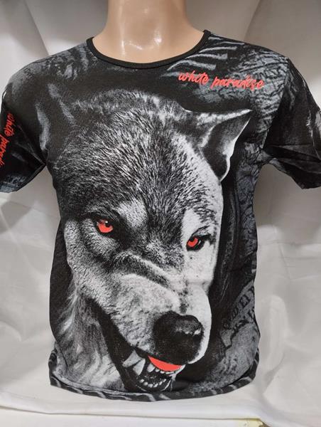 Футболка Panda (M-2XL) 1950 black (лето)