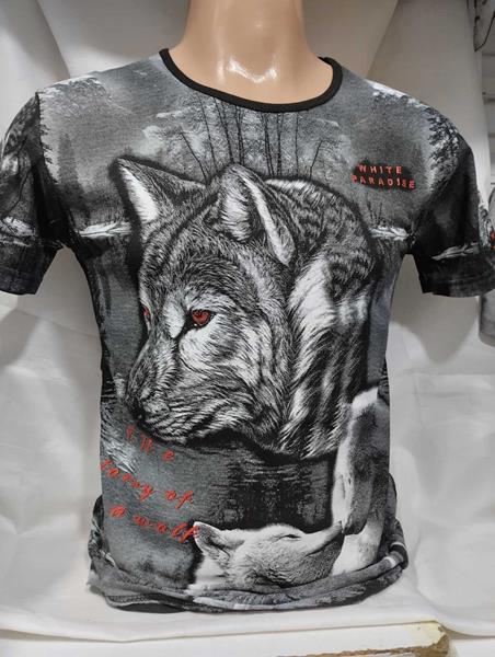 Футболка Panda (M-2XL) 1951 d.grey (лето)