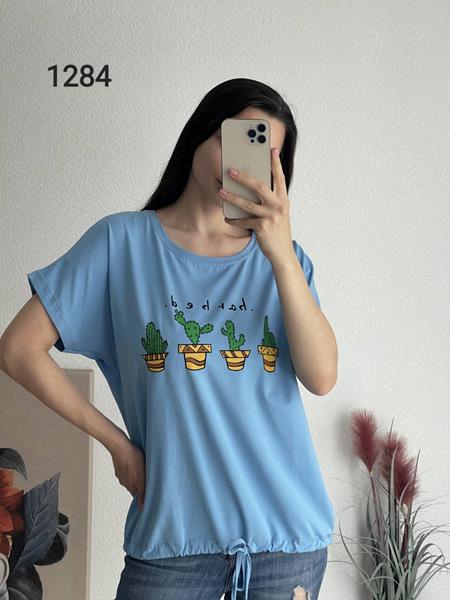 Футболка FSN (48-54) 1284 l.blue (лето)