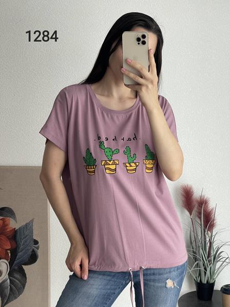 Футболка FSN (48-54) 1284 lilac (лето)