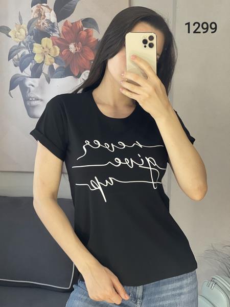 Футболка FSN (42-46) 1299 black (лето)