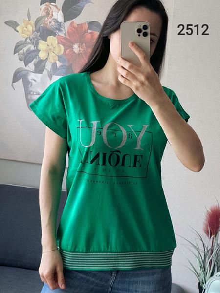 Футболка FSN (48-54) 2512 green (лето)