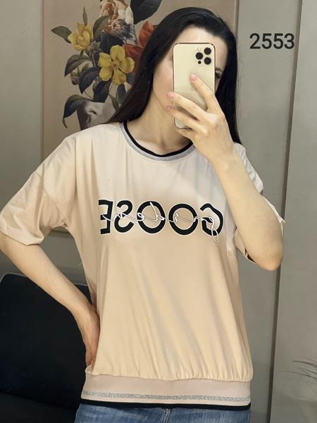 Футболка FSN (48-54) 2553 beige (лето)