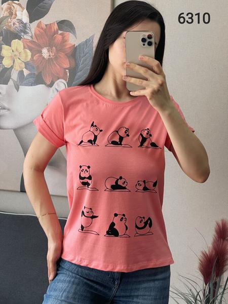 Футболка FSN (42-48) 6310 pink (лето)