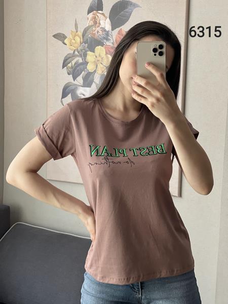 Футболка FSN (42-48) 6315 brown (лето)