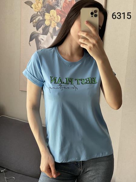 Футболка FSN (42-48) 6315 l.blue (лето)