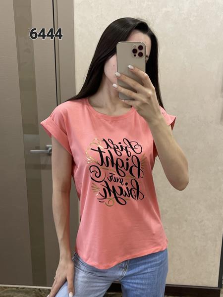 Футболка FSN (42-48) 6444 coral (лето)
