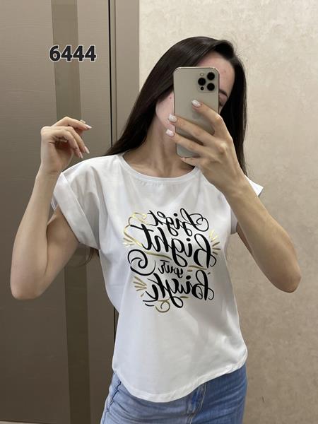 Футболка FSN (42-48) 6444 white (лето)