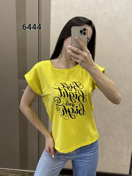 Футболка FSN (42-48) 6444 yellow (лето)
