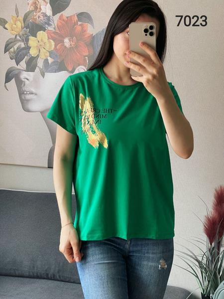 Футболка FSN (42-48) 7023 green (лето)