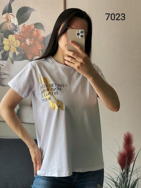 Футболка FSN (42-48) 7023 white (лето)