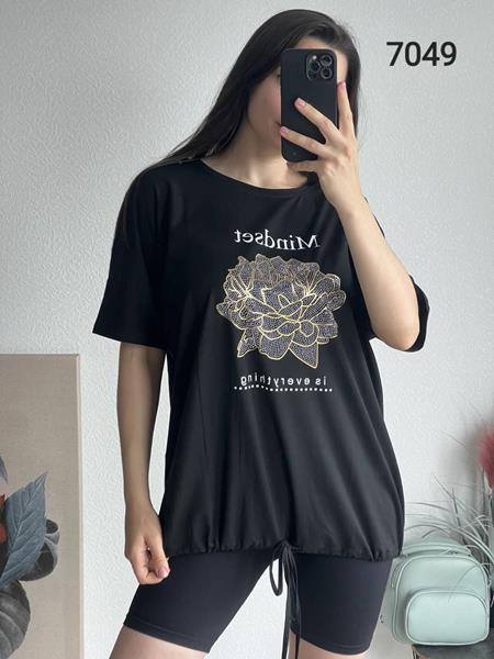 Футболка FSN (52-58) 7049 black (лето)