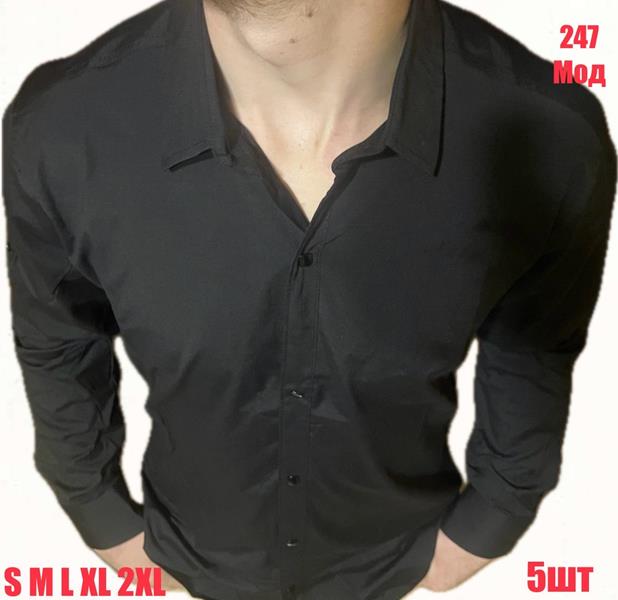 Рубашка Надийка (46-54) N3-247 black (деми)