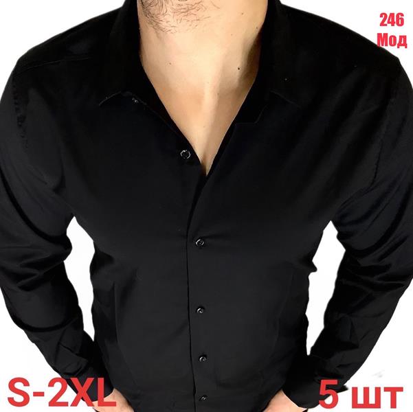 Рубашка Надийка (46-54) N8-246 black (деми)