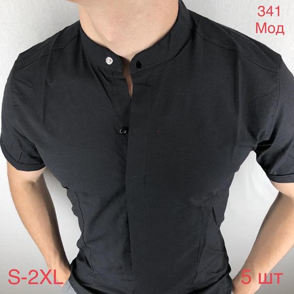 Рубашка Надийка (46-54) N24-341 black (лето)