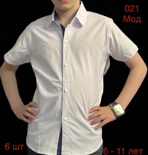 Рубашка Надийка (6-11) N49-021 white (лето)