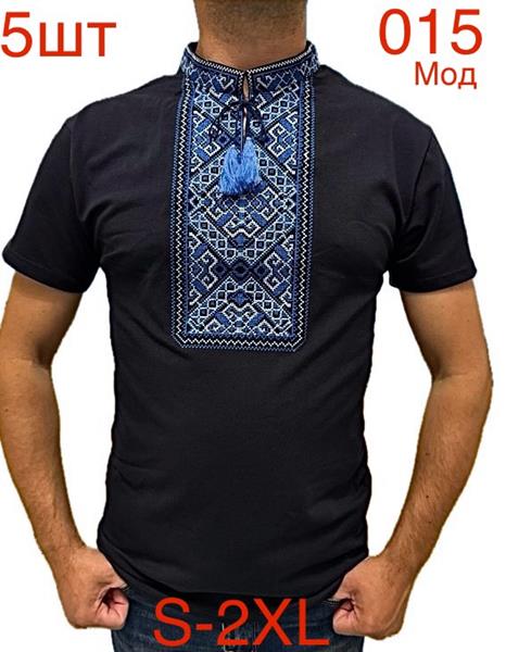 Вышиванка Надийка (S-2XL) N65-015 black (лето)