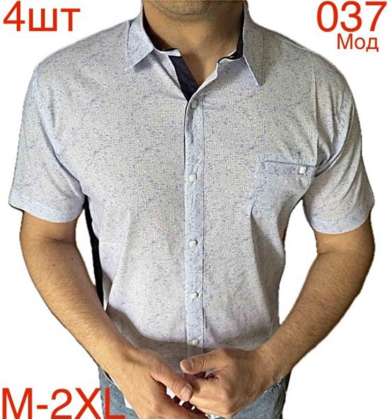 Рубашка Надийка (M-2XL) N83-037 l.blue (лето)