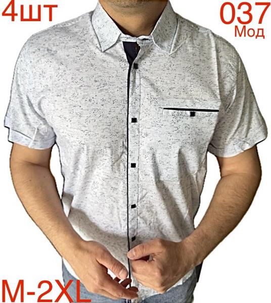 Рубашка Надийка (M-2XL) N86-037 white (лето)