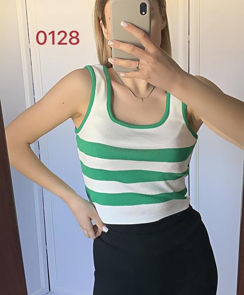 Майка FSN (42-46) 0128 white-green (лето)