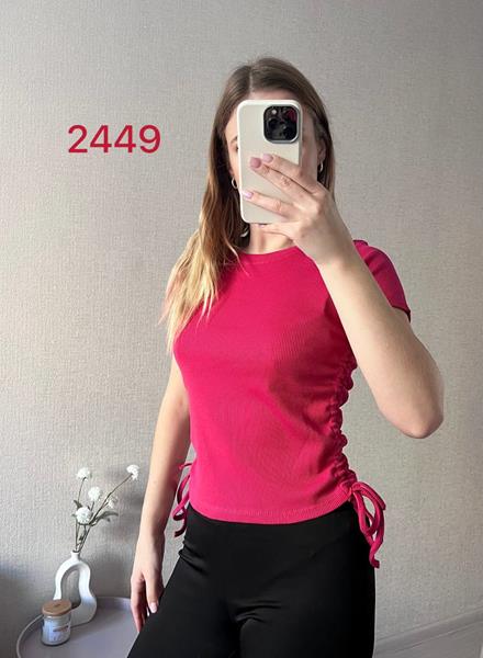 Футболка FSN (42-46) 2449-1 crimson (лето)