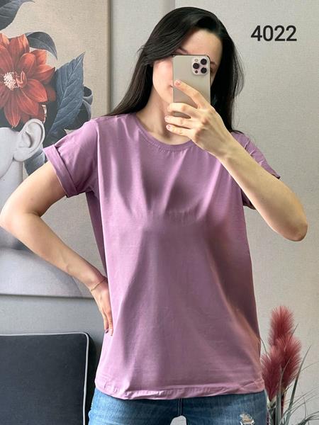 Футболка FSN (48-54) 4022 lilac (лето)