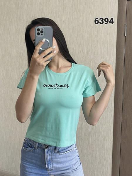 Футболка FSN (42-48) 6394 l.blue (лето)