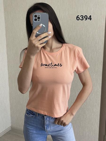 Футболка FSN (42-46) 6394 peach (лето)