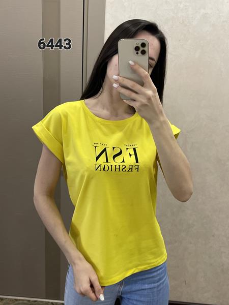 Футболка FSN (44-50) 6443 yellow (лето)