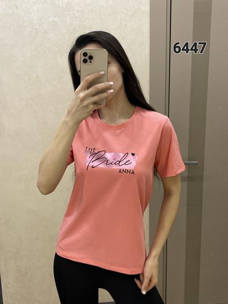 Футболка FSN (42-48) 6447 pink (лето)