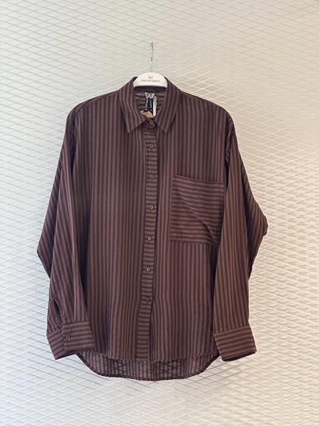 Рубашка New Season (S-L) 8472 brown (лето)