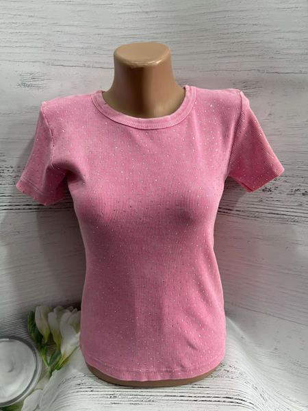 Футболка New Season (S-L) 8491 pink (лето)